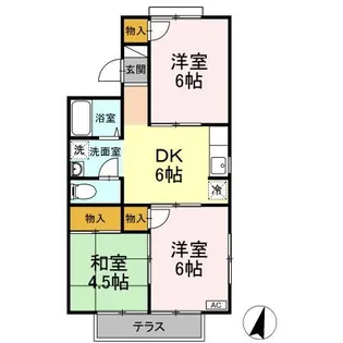 セジュール南吉方 A棟【1階】の間取り