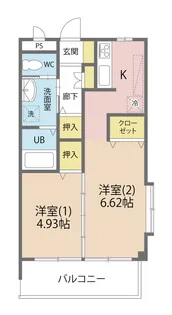 グランドジョワ・パレスS【2階】の間取り