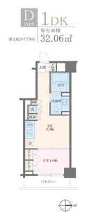 MFPRコート麻布十番【4階】の間取り