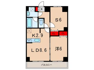 インペリアルパークI【6階】の間取り