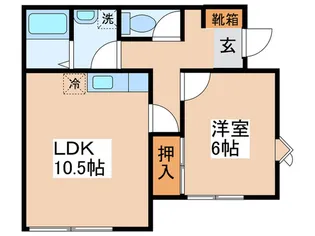 パレスタカハシ【1階】の間取り