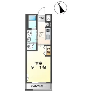 ヴェリテ【1階】の間取り