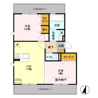 GRACEII【2階】の間取り
