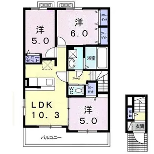 グランメゾンTK I【2階】の間取り
