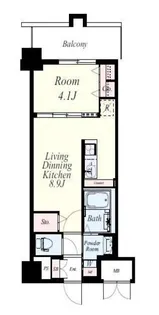 エルグランド吉塚【5階】の間取り