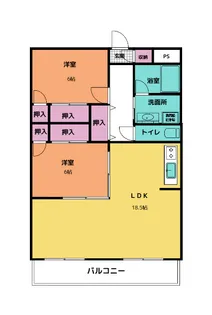 ヴィラ大国 NO2【3階】の間取り