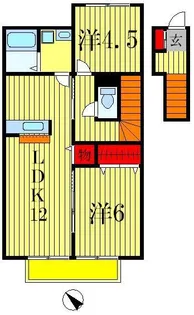 サンボナール【2階】の間取り