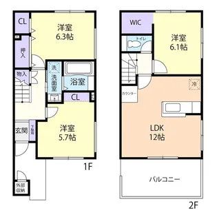 ハイステージ・バッハ(Hi-stage Bach)の間取り