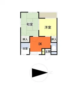 アーバン山西101【1階】の間取り