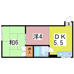 コーポレーション千田【3階】の間取り