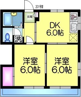 エトワールK【1階】の間取り
