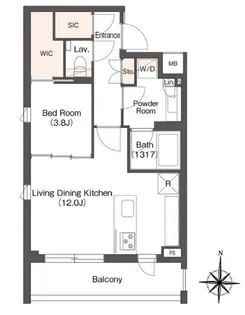ミュプレ代々木上原【3階】の間取り