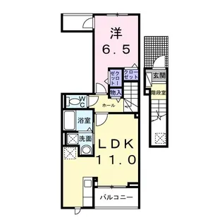 カーサ デル ソーレ【2階】の間取り