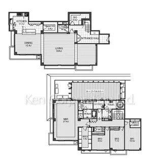 有栖川パークマンション【3階】の間取り