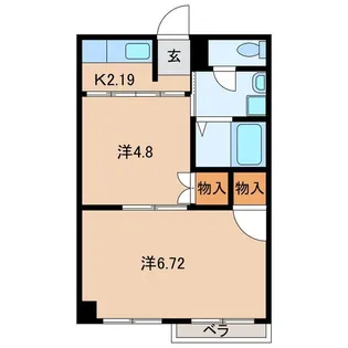 コーポ林林【2階】の間取り