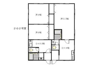 AKコーポII【2階】の間取り