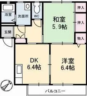 ミレニアムガーデンII【2階】の間取り