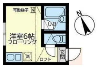ユナイト 渡田メルビックの杜【1階】の間取り