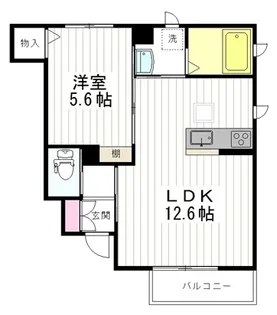 ミハス【1階】の間取り