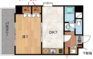ル・フェール博多駅南【8階】の間取り