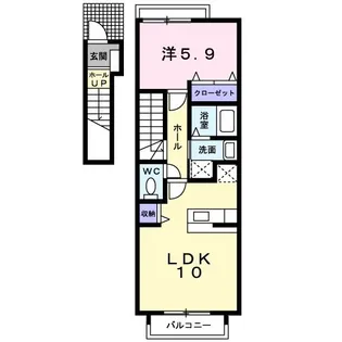 セラヴィ【2階】の間取り