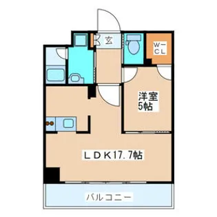 ヴィアーレ勾当台I【9階】の間取り