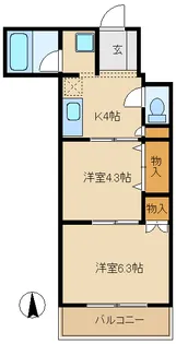 ピア幸町【3階】の間取り