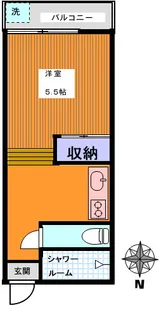 小嶋ハイツ【2階】の間取り