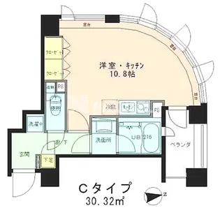ラフィネジュ学芸大学【4階】の間取り