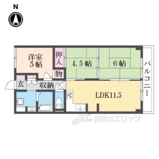 サンマンション新大宮【8階】の間取り