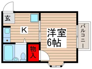 アフタヌーンクロダPartII【2階】の間取り