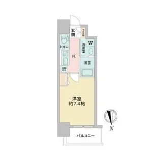 ファーストフィオーレ江坂レガリス【3階】の間取り