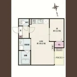 Jack funamachiII【2階】の間取り