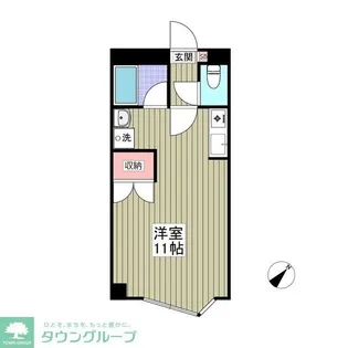 キュウブEX北代田【2階】の間取り