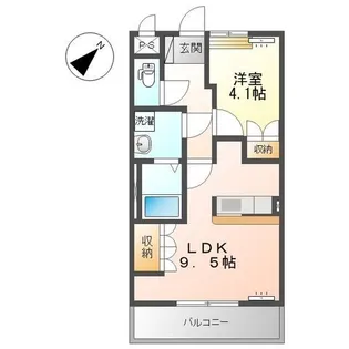 フォレストヴィラ【1階】の間取り