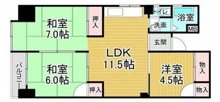 第2吉岡ビル【3階】の間取り
