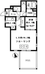 メゾントレフル【1階】の間取り