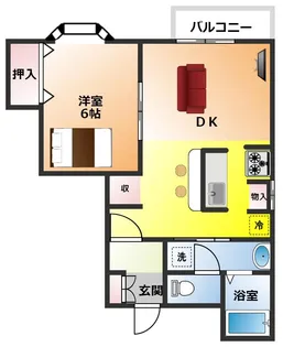 ルミナス大宮【3階】の間取り