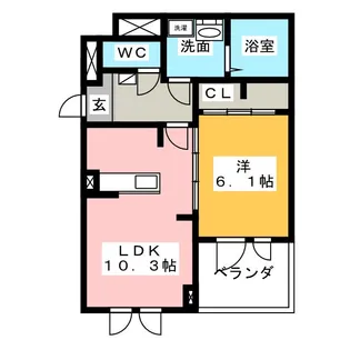 アルカンシェルVIII【2階】の間取り