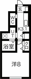 grand claire(グランクレール)A棟【1階】の間取り