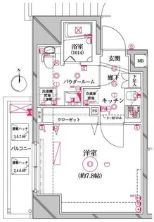 レアライズ入谷【5階】の間取り