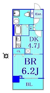 メルベイユヨコハマ【5階】の間取り
