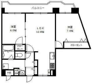 やよいビル【3階】の間取り
