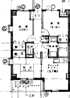 マンションライズ【2階】の間取り