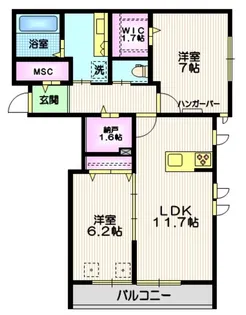 桜樹高山【2階】の間取り