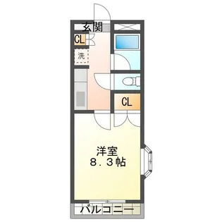 マンションアミーアミー【3階】の間取り