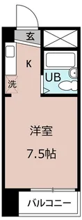 エントランスライフ金閣G【4階】の間取り