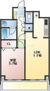 アルマース弐番館【9階】の間取り