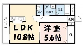 マンションプラティーノ【2階】の間取り