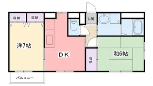 クレールコート【2階】の間取り